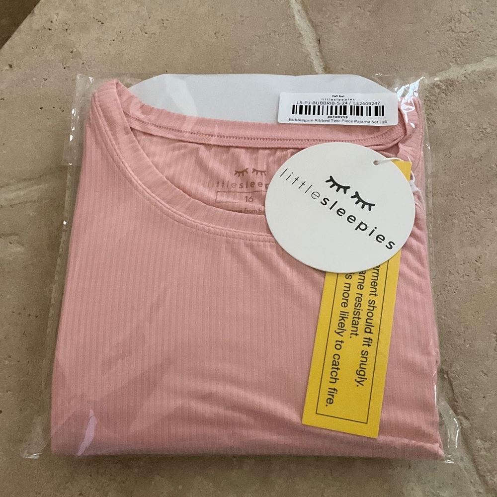 Little Sleepies Bubblegum Ribbed Pajama Set